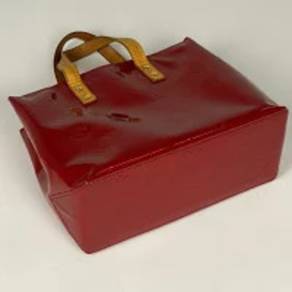 Louis Vuitton Monogram Tote Vernis Lead Bag Handbag Enamel Patent Leather